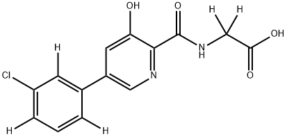 Vadadustat-d5 Struktur