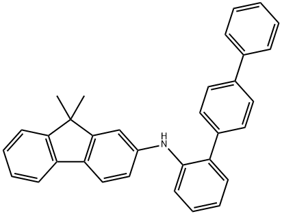 9H-Fluoren-2-amine,9,9-dimethyl-N-[1,1':4',1''-terphenyl]-2-yl- Struktur