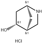 rac-(1R,4R,5S)-2-azabicyclo[2.2.1]heptan-5-ol hydrochloride Struktur