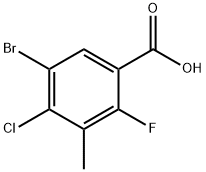 5-溴-4-氯-2-氟-3-甲基苯甲酸, 2237234-88-5, 結(jié)構(gòu)式