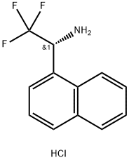 (R)-2,2,2-TRIFLUORO-1-(NAPHTHALEN-1-YL)ETHAN-1-AMINE HCL Struktur