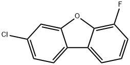 3-chloro-6-fluorodibenzo[b,d]furan Struktur