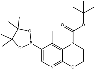 1H-Pyrido[2,3-b][1,4]oxazine-1-carboxylic acid, 2,3-dihydro-8-methyl-7-(4,4,5,5-tetramethyl-1,3,2-dioxaborolan-2-yl)-, 1,1-dimethylethyl ester