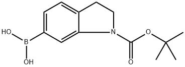 1-(tert-Butoxycarbonyl)indolin-6-yl-6-boronic acid Struktur