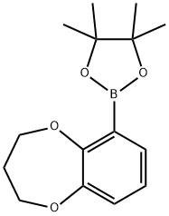 2-(3,4-Dihydro-2H-1,5-benzodioxepin-6-yl)-4,4,5,5-tetramethyl-1,3,2-dioxaborolane Struktur