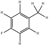 Benzene-1,2,4,5-d4, 3-fluoro-6-(methyl-d3)- Struktur