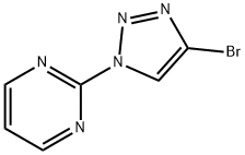 Pyrimidine, 2-(4-bromo-1H-1,2,3-triazol-1-yl)- Struktur