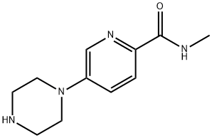 2-Pyridinecarboxamide,N-methyl-5-(1-piperazinyl)- Struktur