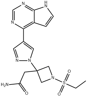 3-Azetidineacetamide, 1-(ethylsulfonyl)-3-[4-(7H-pyrrolo[2,3-d]pyrimidin-4-yl)-1H-pyrazol-1-yl]-