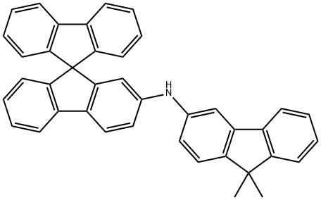 N-(9,9-dimethyl-9H-fluoren-3-yl)-9,9'-spirobi[fluoren]-2-amine Struktur