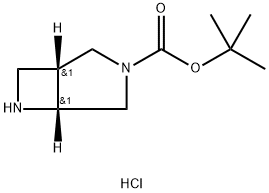 tert-butyl (1R,5R)-3,6-diazabicyclo[3.2.0]heptane-3-carboxylate hydrochloride, 2306246-64-8, 結(jié)構(gòu)式