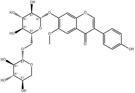 6”-O-xylosyl-glycitin Struktur