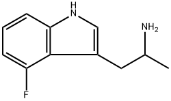 1H-Indole-3-ethanamine, 4-fluoro-α-methyl- Struktur