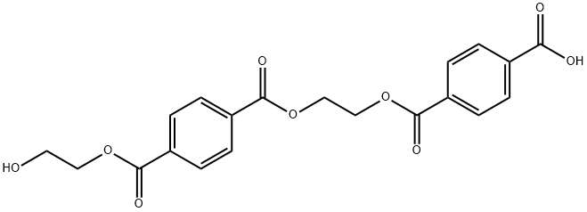 1,4-Benzenedicarboxylic acid, 1-[2-[[4-[(2-hydroxyethoxy)carbonyl]benzoyl]oxy]ethyl] ester Struktur