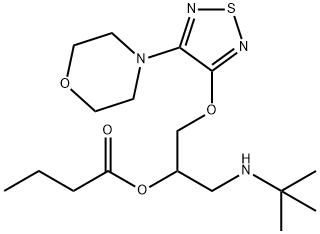 (RS)-Butyryltimolol Struktur