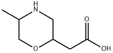 2-Morpholineaceticacid,5-methyl- Struktur