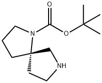 1,7-Diazaspiro[4.4]nonane-1-carboxylic acid, 1,1-dimethylethyl ester, (5S)- Struktur