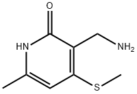 3-(Aminomethyl)-6-methyl-4-(methylthio)pyridin-2(1H)-one Struktur