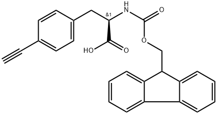 N-Fmoc-4-ethynyl-D-phenylalanine Struktur