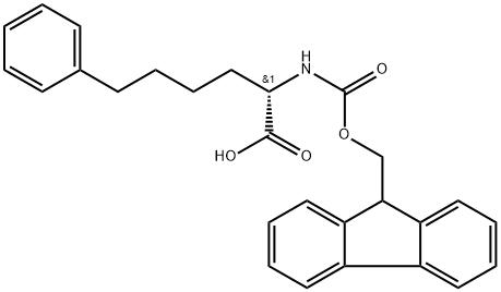 Fmoc-(S)-2-amino-6-phenylhexanoic acid Struktur