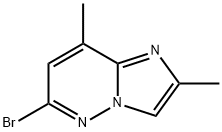 Imidazo[1,2-b]pyridazine, 6-bromo-2,8-dimethyl- Struktur