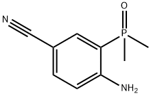 4-Amino-3-(dimethylphosphoryl)benzonitrile Struktur