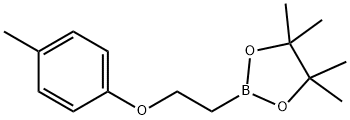 2-(4-Methylphenoxy)ethylboronic acid pinacol ester Struktur