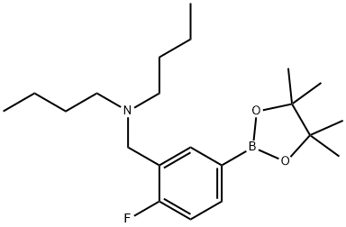 3-(N-Dibutylamino)methyl-4-fluorophenylboronic acid pinacol ester Struktur