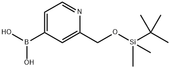 (2-(((tert-butyldimethylsilyl)oxy)methyl)pyridin-4-yl)boronic acid Struktur