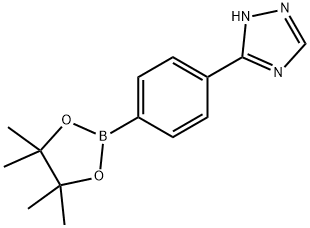 3-[4-(Tetramethyl-1,3,2-dioxaborolan-2-yl)phenyl]-4h-1,2,4-triazole Struktur