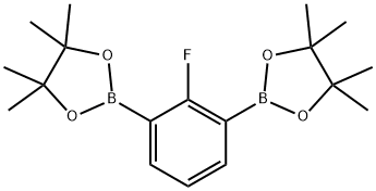 2-Fluorophenyl-1,3-diboronic acid, pinacol ester Struktur