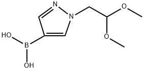 1-(2,2-Dimethoxyethyl)pyrazole-4-boronic acid Struktur