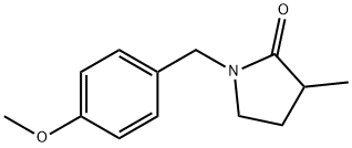 1-[(4-Methoxyphenyl)methyl]-3-methylpyrrolidin-2-one Struktur