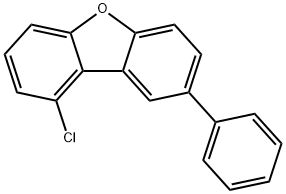 1-chloro-8-phenyl-Dibenzofuran Struktur