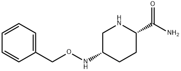 2-Piperidinecarboxamide, 5-[(phenylmethoxy)amino]-, (2S,5S)- Struktur