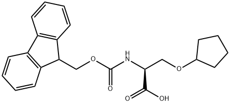 L-Serine, O-cyclopentyl-N-[(9H-fluoren-9-ylmethoxy)carbonyl]- Struktur