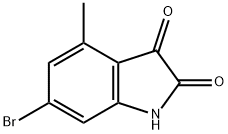 1H-Indole-2,3-dione, 6-bromo-4-methyl- Struktur