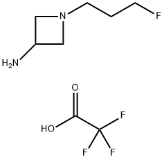 3-Azetidinamine, 1-(3-fluoropropyl)-, 2,2,2-trifluoroacetate (1:2) Struktur