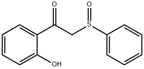 Ethanone, 1-(2-hydroxyphenyl)-2-(phenylsulfinyl)- Struktur