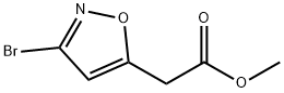 5-Isoxazoleacetic acid, 3-bromo-, methyl ester Struktur