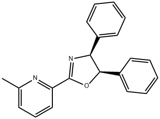 Pyridine, 2-[(4S,5R)-4,5-dihydro-4,5-diphenyl-2-oxazolyl]-6-methyl- Struktur