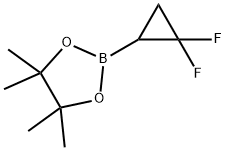 2,2-Difluoro-cyclopropaneboronic acid pinacol ester Struktur