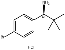 (S)-1-(4-Bromophenyl)-2,2-dimethylpropan-1-amine hydrochloride Struktur