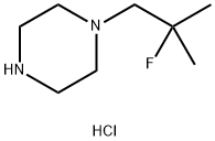 Piperazine, 1-(2-fluoro-2-methylpropyl)-, hydrochloride (1:2) Struktur