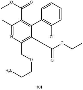 3-Ethyl 5-methyl 2-[(2-aminoethoxy)methyl]-4-(2-chlorophenyl)-6-methylpyridine-3,5-dicarboxylate Hydrochloride Salt Struktur