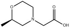 4-Morpholineacetic acid, 2-methyl-, (2R)- Struktur