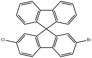 9,9'-Spirobi[9H-fluorene], 2-bromo-7-chloro- Struktur