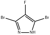 1H-Pyrazole, 3,5-dibromo-4-fluoro- Struktur