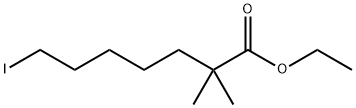 Heptanoic acid, 7-iodo-2,2-dimethyl-, ethyl ester Struktur