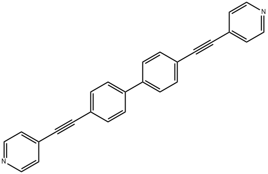 Pyridine, 4,4'-([1,1'-biphenyl]-4,4'-diyldi-2,1-ethynediyl)bis- Struktur